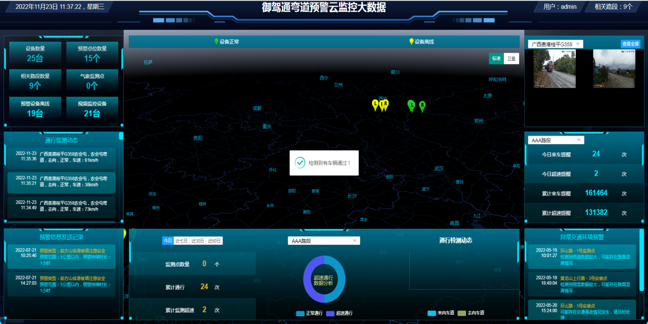 【御駕通】彎道預(yù)警系統(tǒng)助力廣西桂平市G358國道公路安全行駛保駕護(hù)航(圖2)